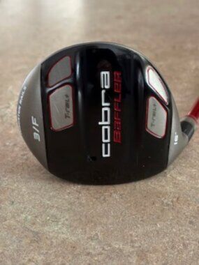 Men's Cobra 3Wood Golf Club, Left handed with stiff graphite shaft.